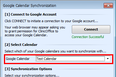 Select Google Calendar Sync